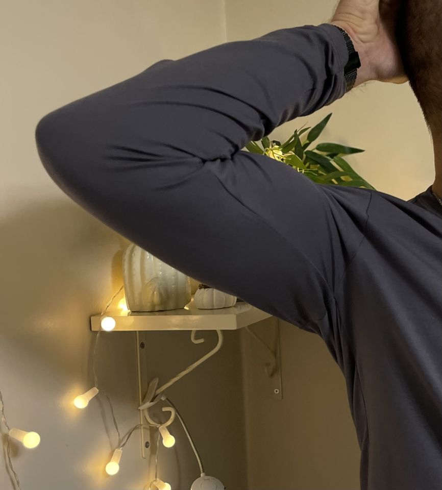 Betimoda Erkek Slim Fit Dar Kesim Bisiklet Yaka Uzun Kol Pamuklu Tişört GRİ - XXL