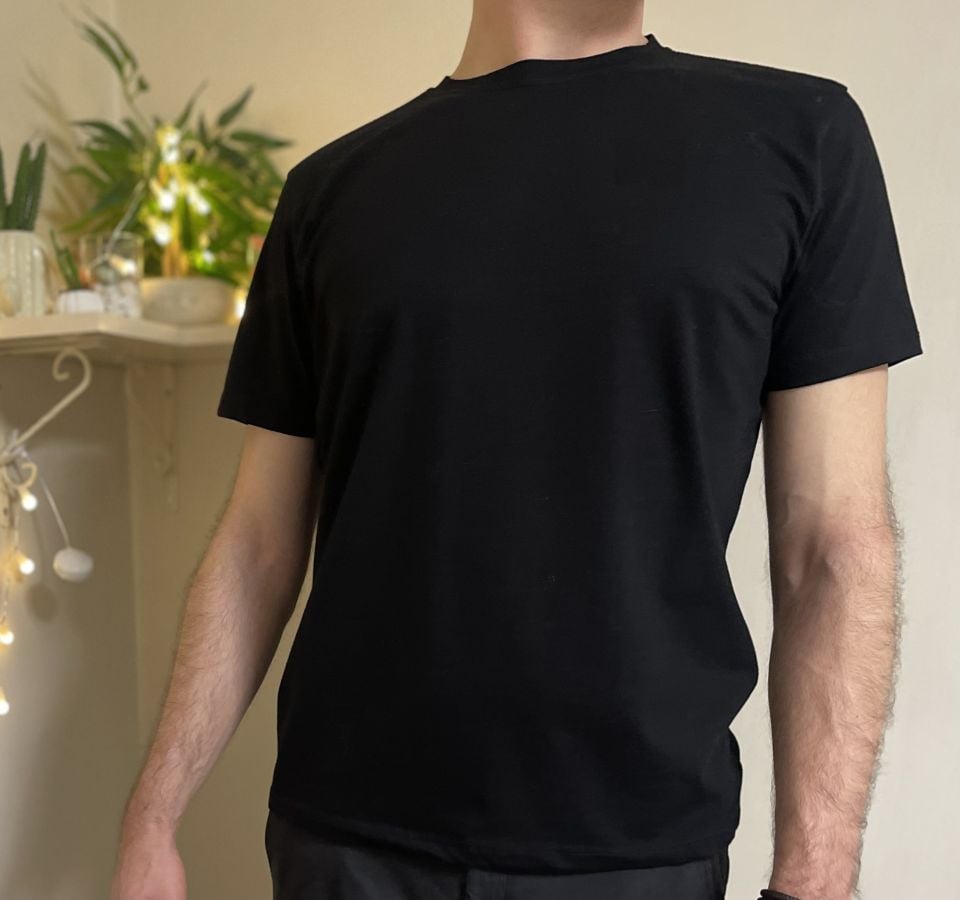 Erkek Slim Fit Dar Kesim Bisiklet Yaka Kısa Kol Pamuklu 5'li Tişört Paketi Yeşil Siyah Beyaz Gri Lacivert - S