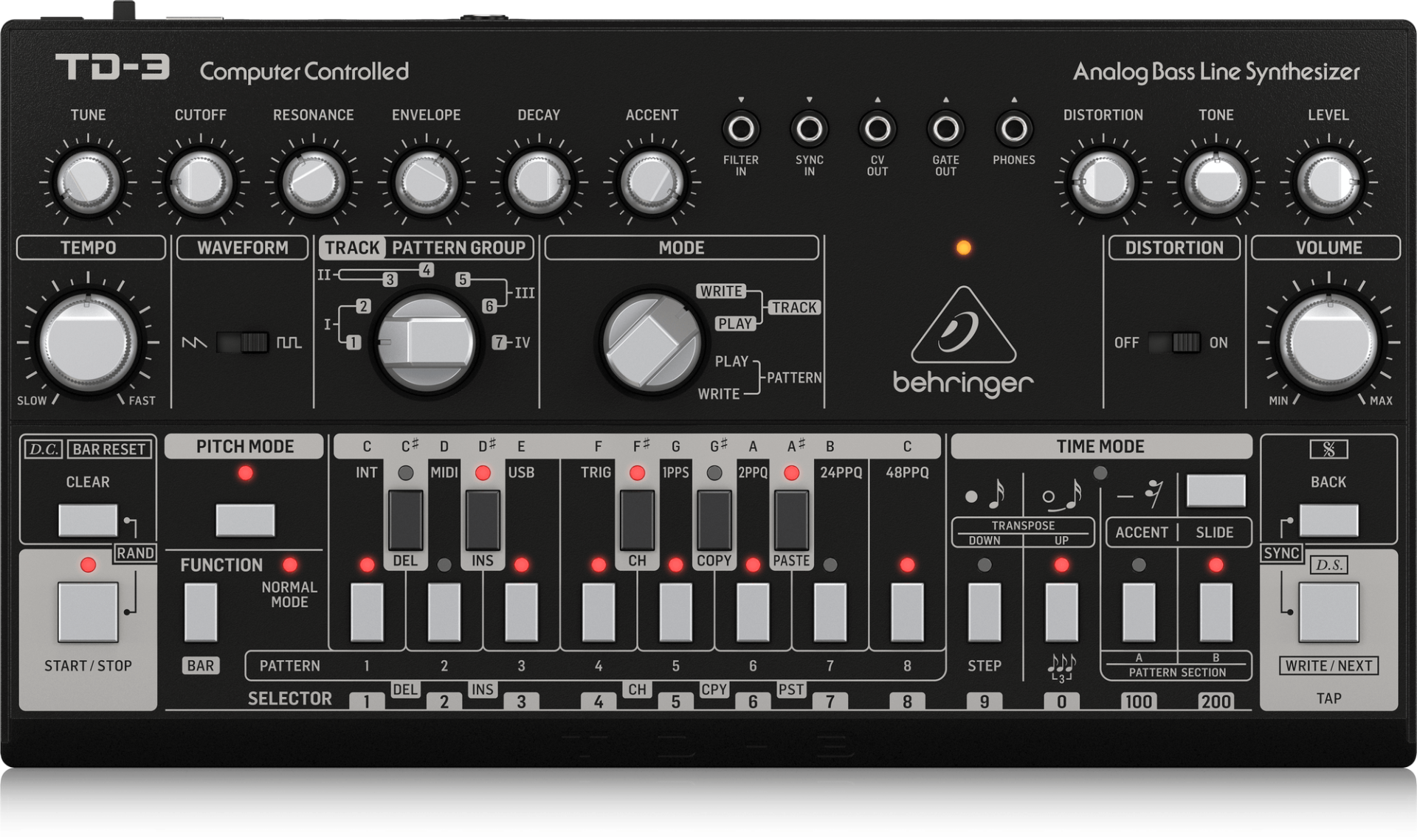 Behringer TD3-BK Analog Bass Line Synthesizer