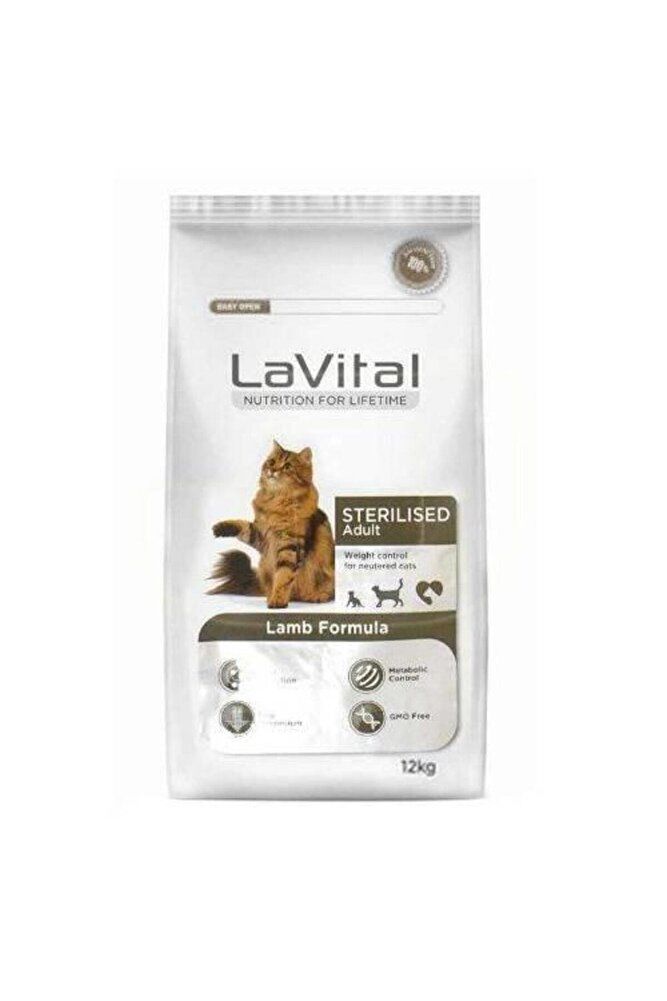 LaVital Cat Adult Sterilised Lamb 12 kg Kuzu Etli Kısırlaştırılmış Yetişkin Kedi Maması