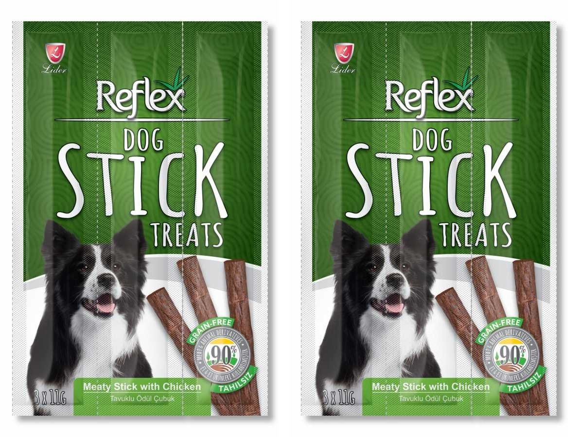 REFLEX Stiks Tavuklu Köpek Ödül Çubukları   CHICKEN 3 X 11 gr