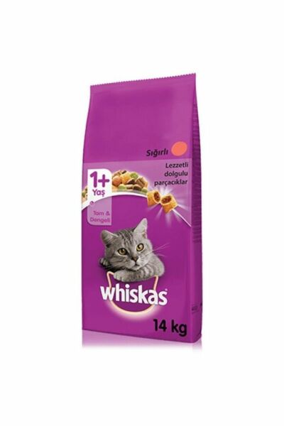 Whiskas Biftekli ve Sebzeli 14 kg Yetişkin Kuru Kedi Maması