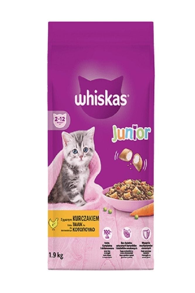 Whiskas Junior Tavuklu Yavru Kedi Maması 1.9 kg