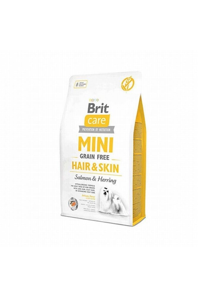 Brit Care Mini Hair & Skin Somonlu ve Ringalı 2 kg Küçük Irk Yetişkin Köpek Maması
