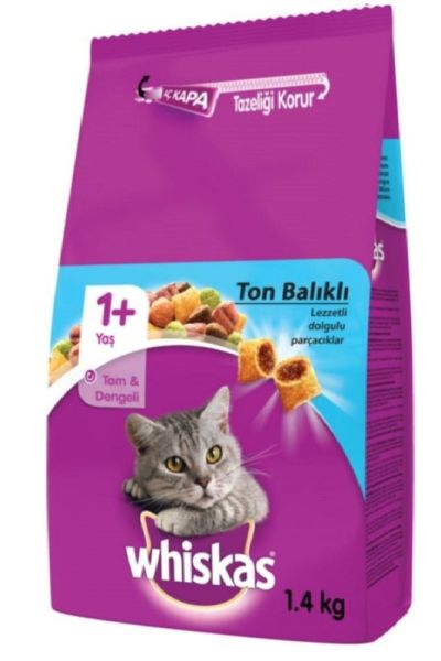 Whiskas Ton Balıklı ve Sebzeli 1.4 kg Yetişkin Kuru Kedi Maması