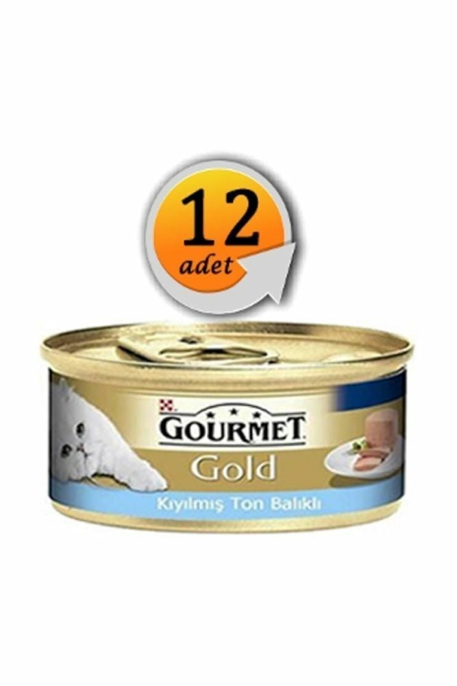 Gourmet Gold Kıyılmış Ton Balıklı 85 gr 12'li Yetişkin Kedi Konservesi