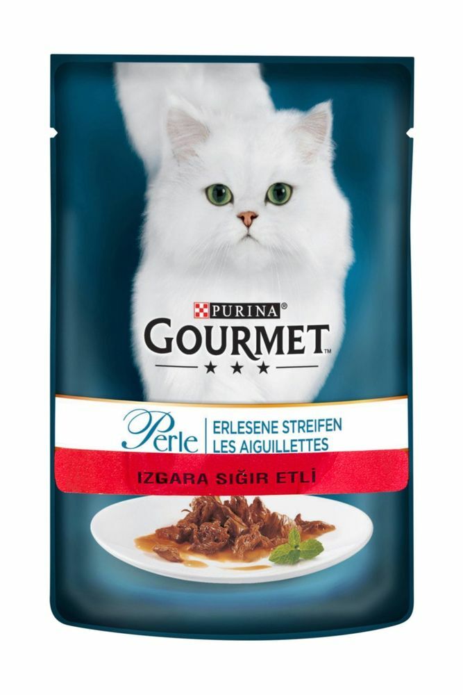 Gourmet Perle Izgara Sığır Etli 85 gr Yetişkin Kedi Konservesi