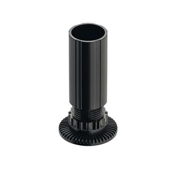 Hafele AXILO 48 Baza ayağı siyah vidalı 150mm