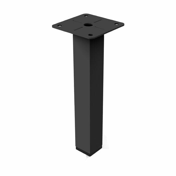 Hafele Mobilya Ayağı Kub 25 Ral9006 200mm Siyah Renk