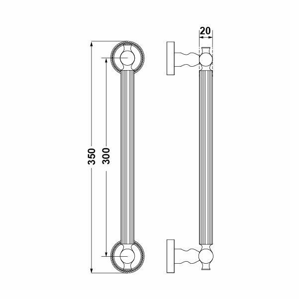 Hafele Çekme Kol Calisto 300cm Parlak Krom