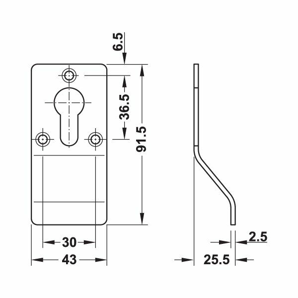 Hafele Çekme Kol Compact Barelli Kulplu Paslanmaz Çelik