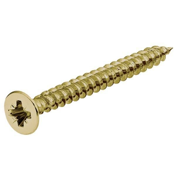 Hafele Hospa Havşa Başlı Vida 4,0X30Mm (1000 Adet), Parlak Pirinç