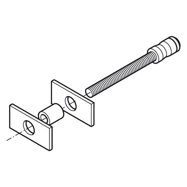 Hafele Carlo Çekme Kol Bağlantı Çift Taraf 30-75mm