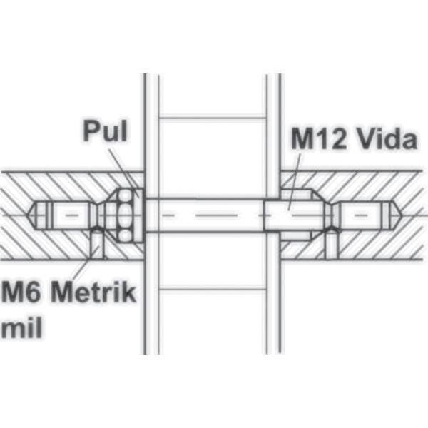 Hafele Çekme Kol Bağlantı Elemanı Çift Taraflı 38-42cm