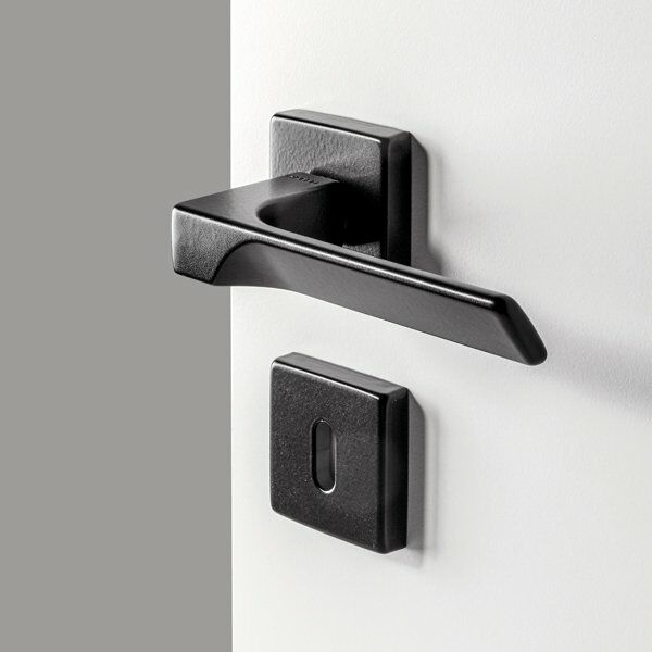 Hafele Kapı Kolu Seti İstanbul WC Mat Siyah