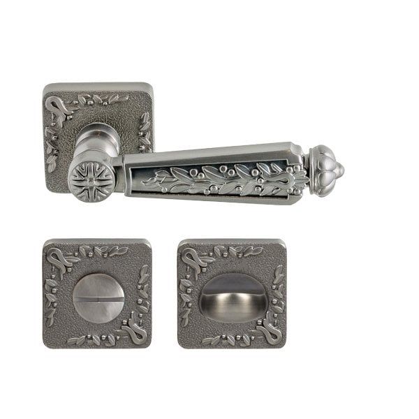 Hafele Kapı Kolu Seti Ruby WC Antik Gümüş