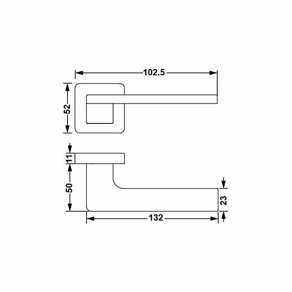 Hafele Kapı Kolu Seti Torres Barelli Mat Nikel