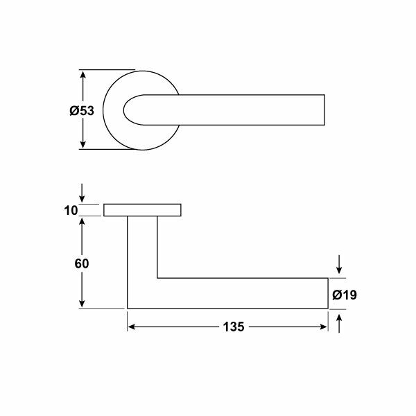 Hafele Kapı Kolu Seti Werner-M Oda Paslanmaz Çelik Mat