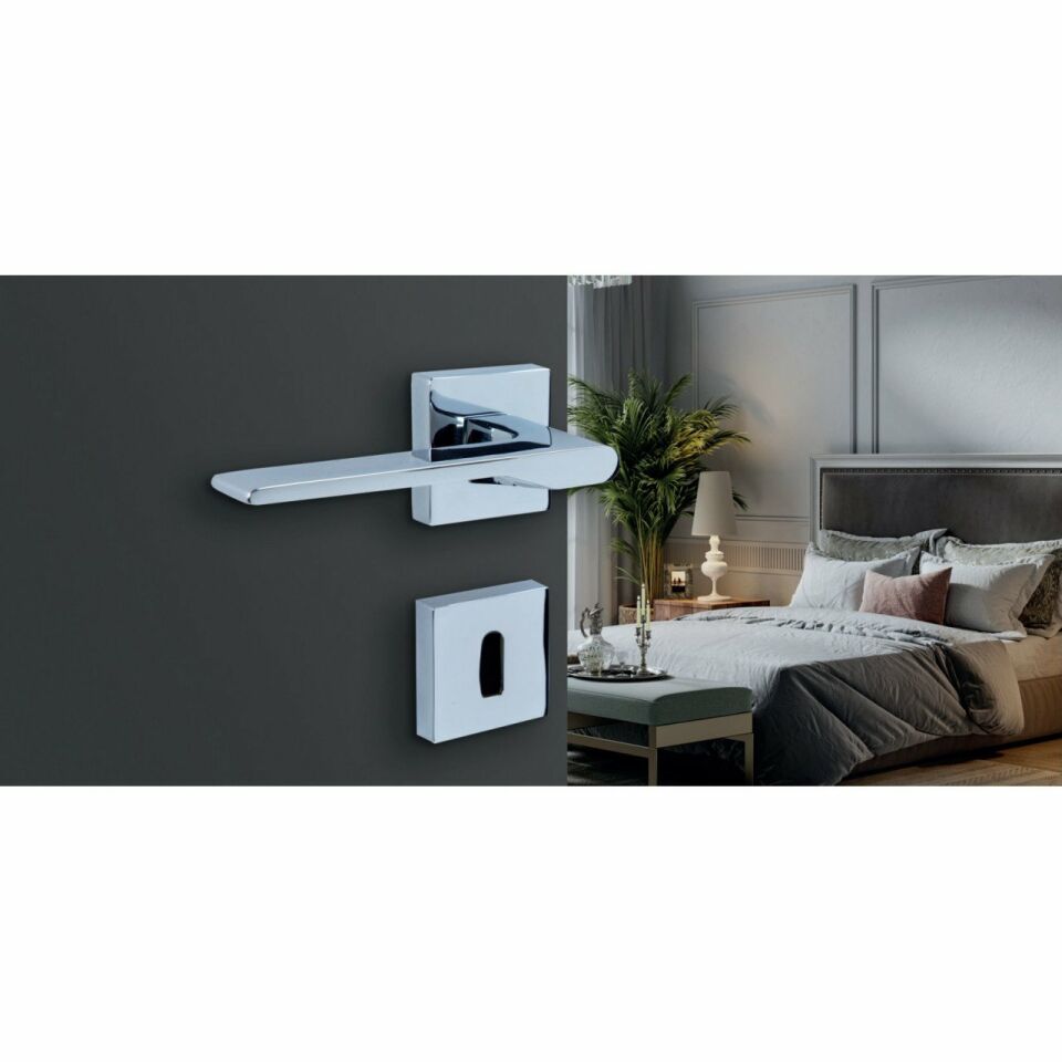 Hafele Kapı Kolu Seti Lupo Oda Parlak Krom