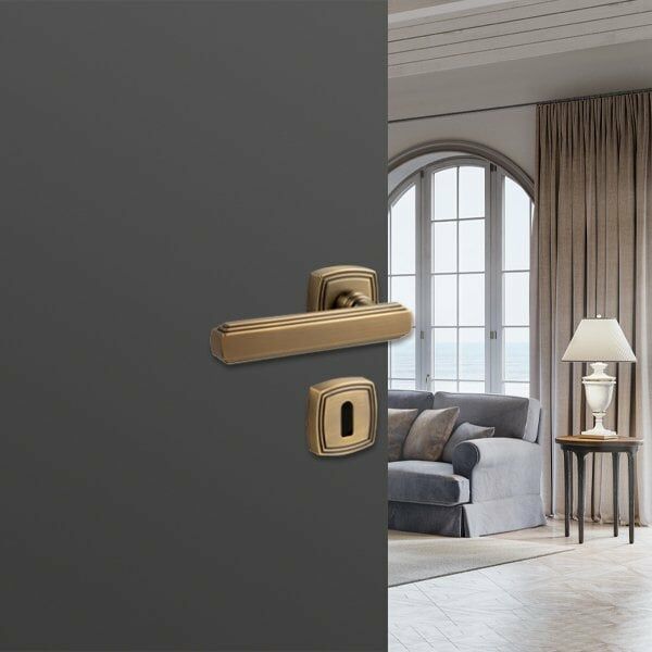 Hafele Kapı Kolu Seti Martin Oda Antik Bronz