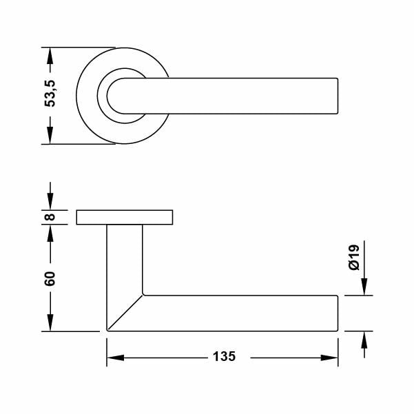 Hafele Kapı Kolu Seti Werner-Pro Oda Paslanmaz Çelik