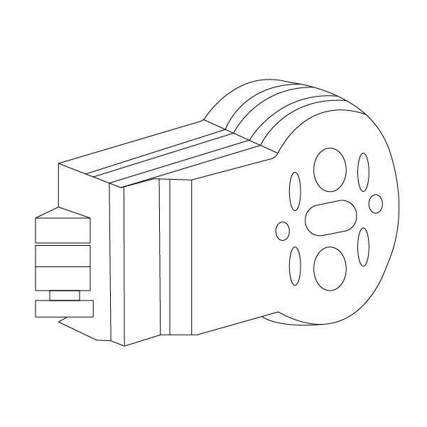 Hafele Forma Cam Kapı Adaptörü Paslanmaz Çelik Renk