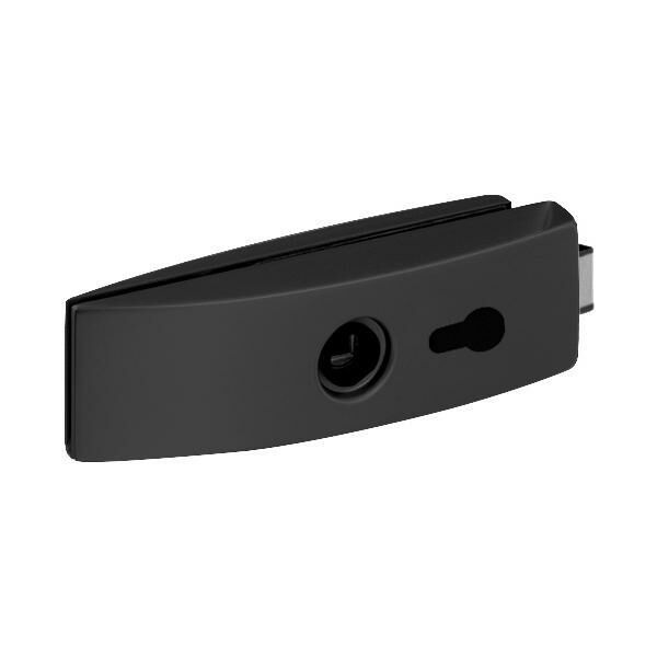 Hafele GLASS LINE Cam kapı kilidi PC mat siyah
