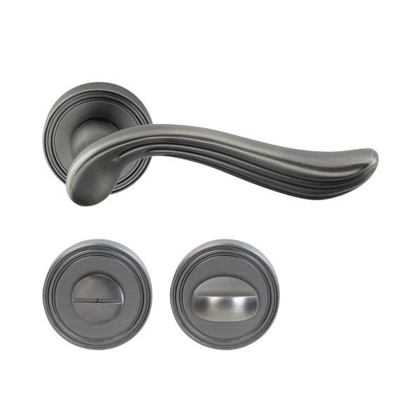 Hafele Kapı Kolu Seti Rouge WC Antik Gümüş