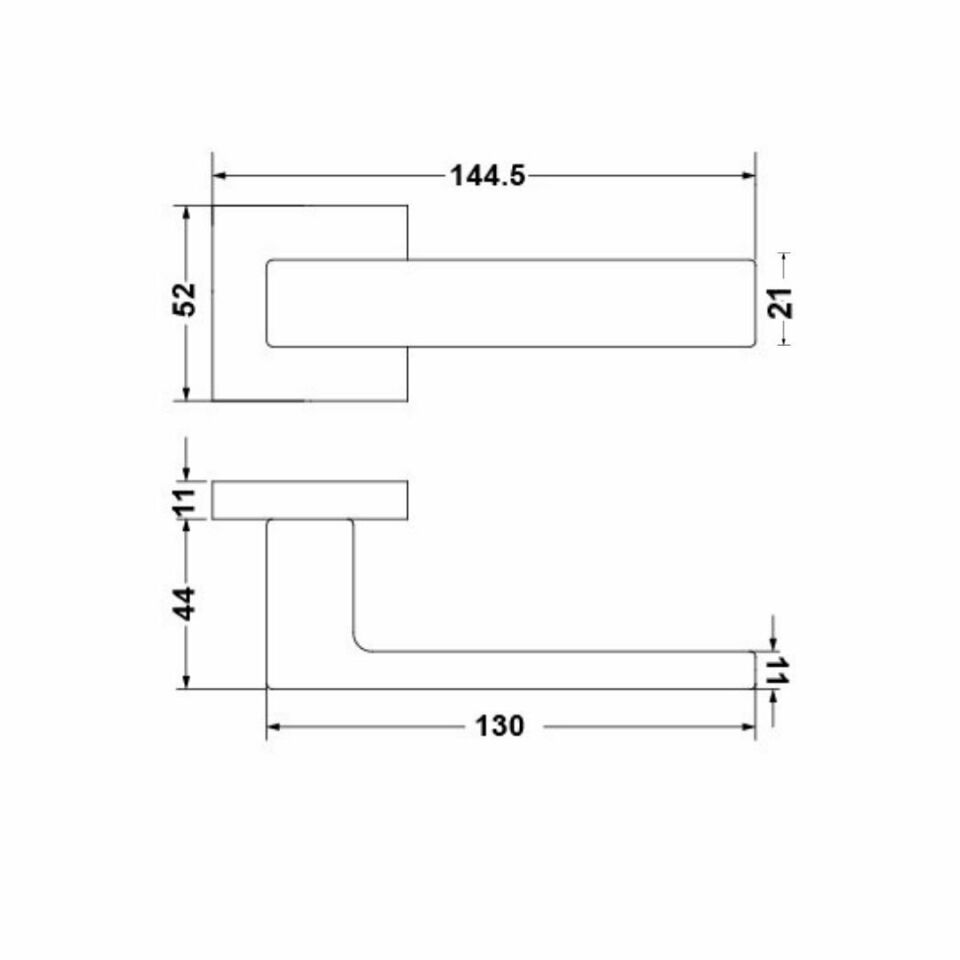 Hafele Kapı Kolu Seti Pera Barelli Mat Nikel