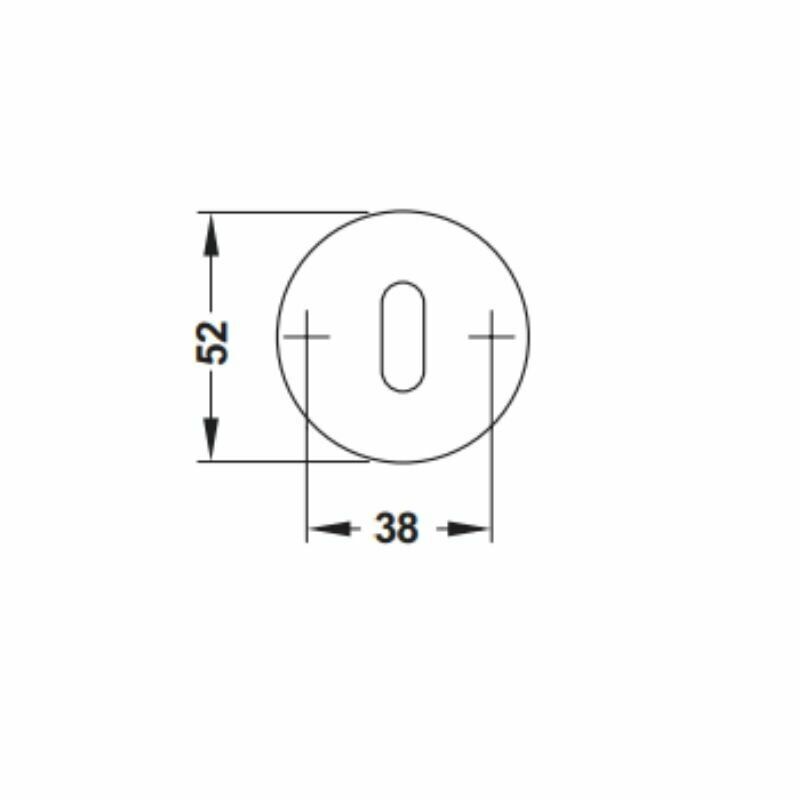 Hafele Rozet (Barelli) Yuvarlak Mat Altın