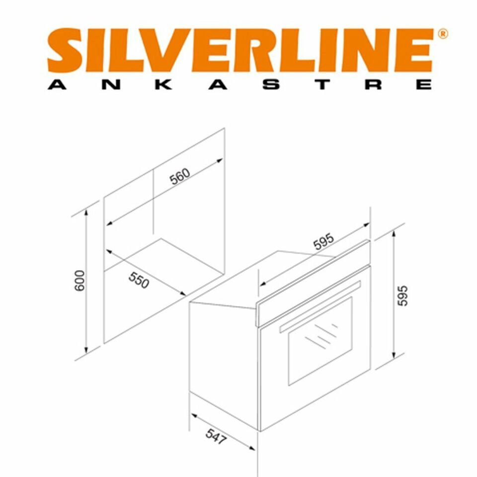 Silverline BO6503S01 Gri Fırın