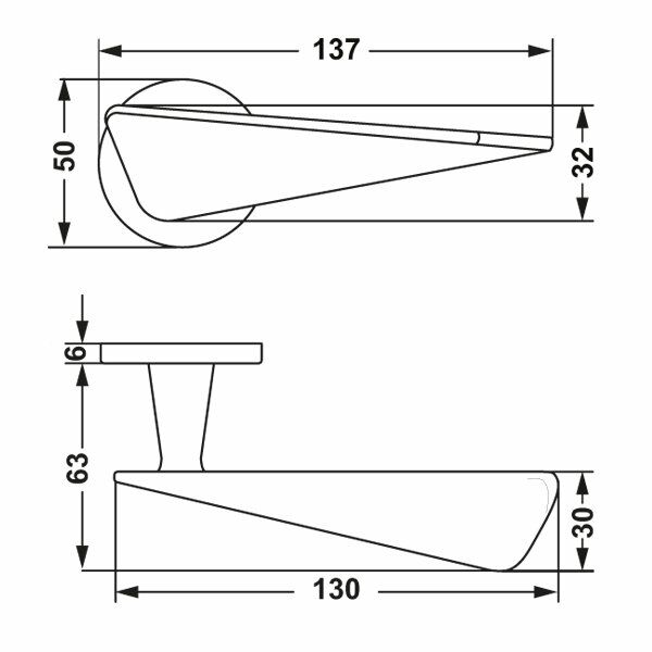 Hafele Kapı Kolu Seti Crown Barelli Mat Siyah