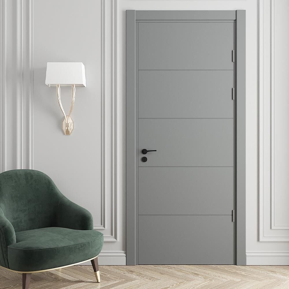 Teta Home Spil Amerikan Panel Kapı Oda - Gri - 87x203 - 18/21