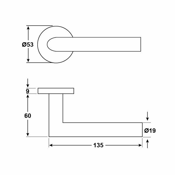 Hafele Kapı Kolu Seti WERNER II-M Kol Seti WC Paslanmaz Çelik Mat (15 Adet)