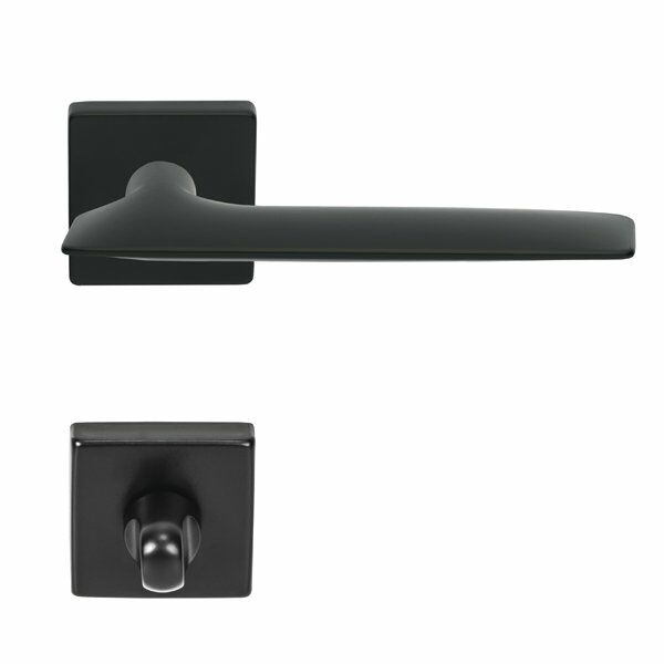 Hafele Kapı Kolu Seti Enjoy WC Mat Siyah