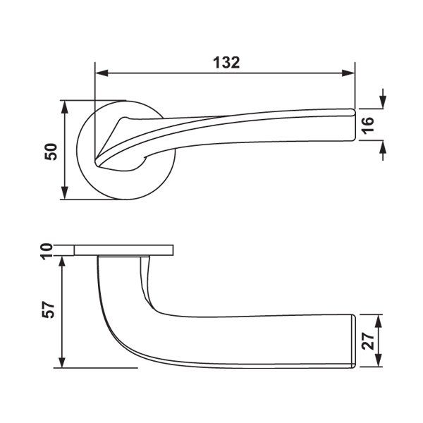 Hafele Kapı Kolu Seti Master Barelli Parlak Krom