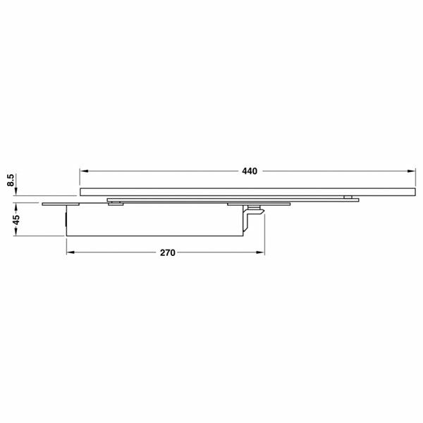 Hafele Boxer Gizli Kapı Kapatıcı Set F EN2-4