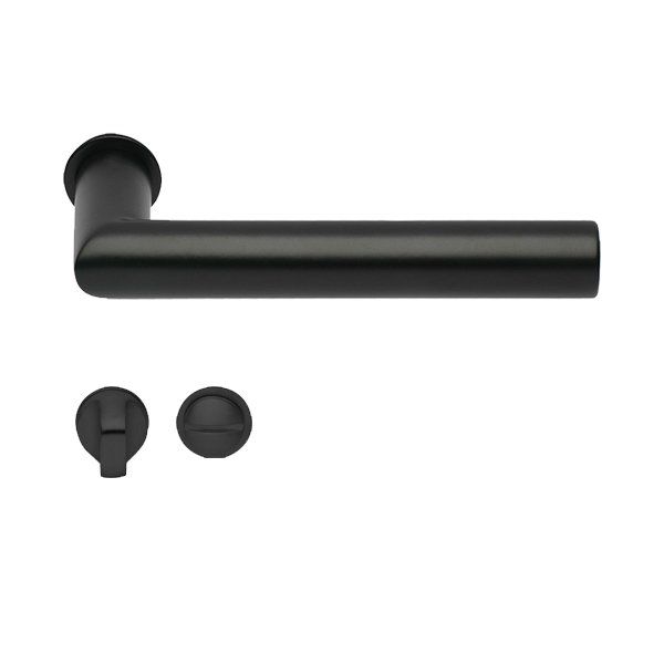 Hafele Kapı Kolu Seti Mini Werner WC Mat Siyah