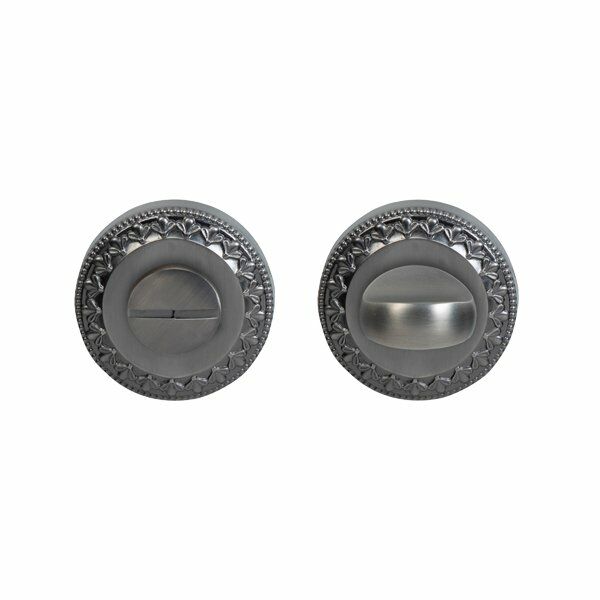 Hafele Wc Yuvarlak Kapı Kolu Rozet, Antik Gümüş Renk