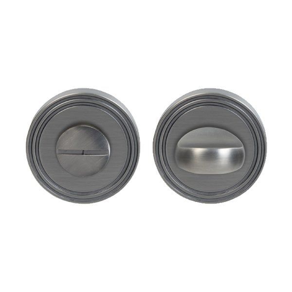 Hafele Wc Yuvarlak Kapı Kolu Rozet, Antik Gümüş Renk