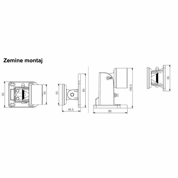 Hafele Manyetik Kapı Tutucu Zemin, Duvar, 50Kg