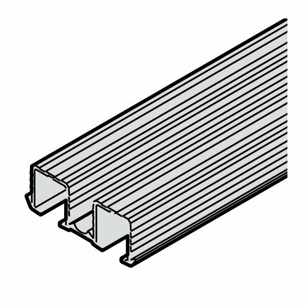 Hafele Slıdo F-Li21 İkili Üst Taşıyıcı Ray Alüminyum Ham 2500mm