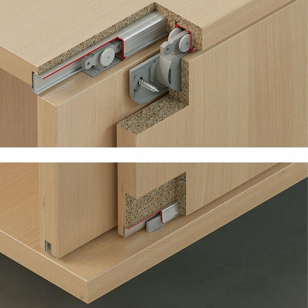 Hafele Slıdo F-Li21 Tekli Alt Kılavuz Ray Plastik 3500mm