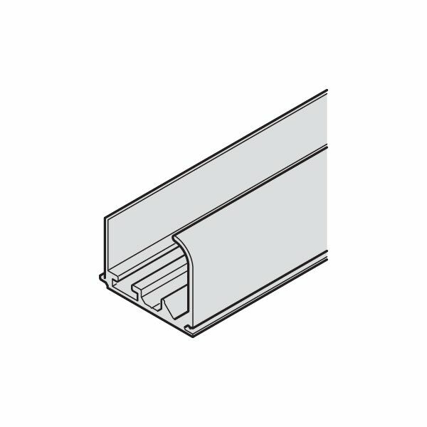 Hafele Slıdo F-Li31 Tekli Üst Taşıyıcı Ray Alüminyum Gümüş Renkli Eloksal 2500Mm