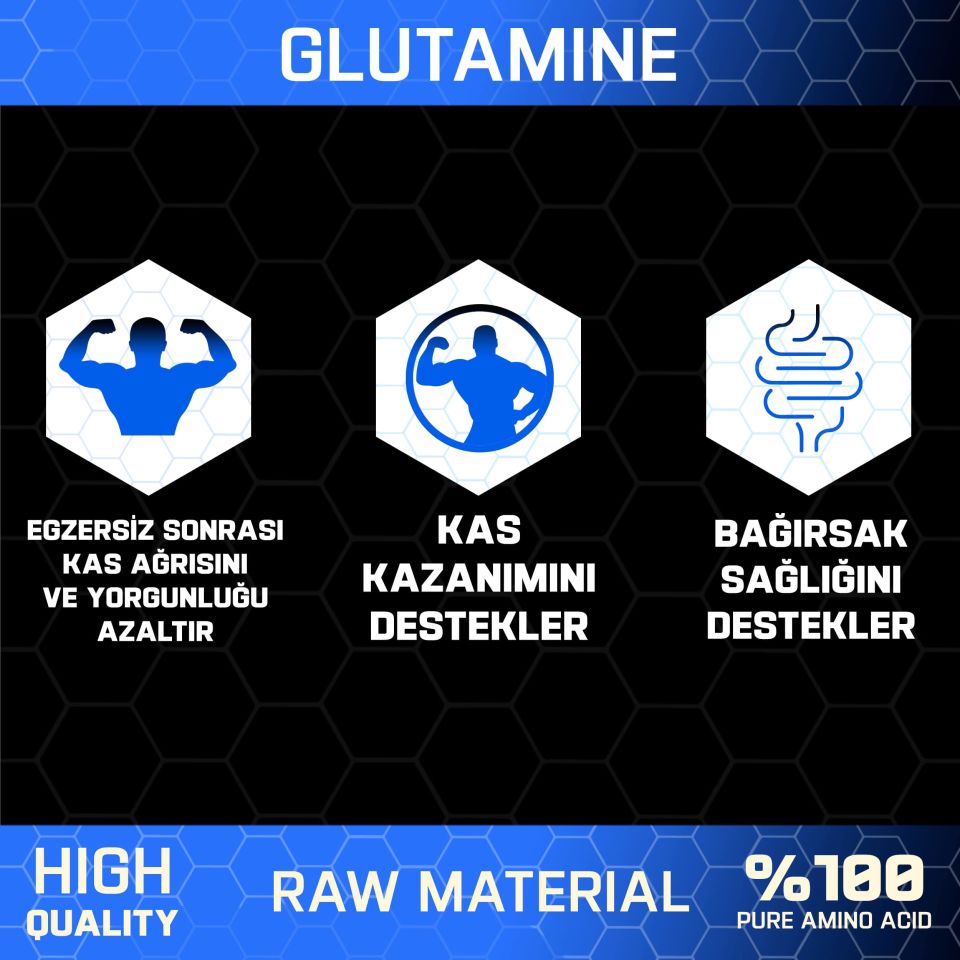 GLUTAMINE 500 GRAM (100 SERVİS)