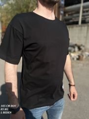 Erkek Siyah Oversize T-shirt