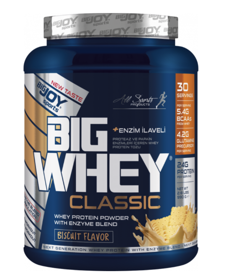 Bigjoy Sports BIGWHEY Whey Protein Classic Bisküvi 990g 30 Servis