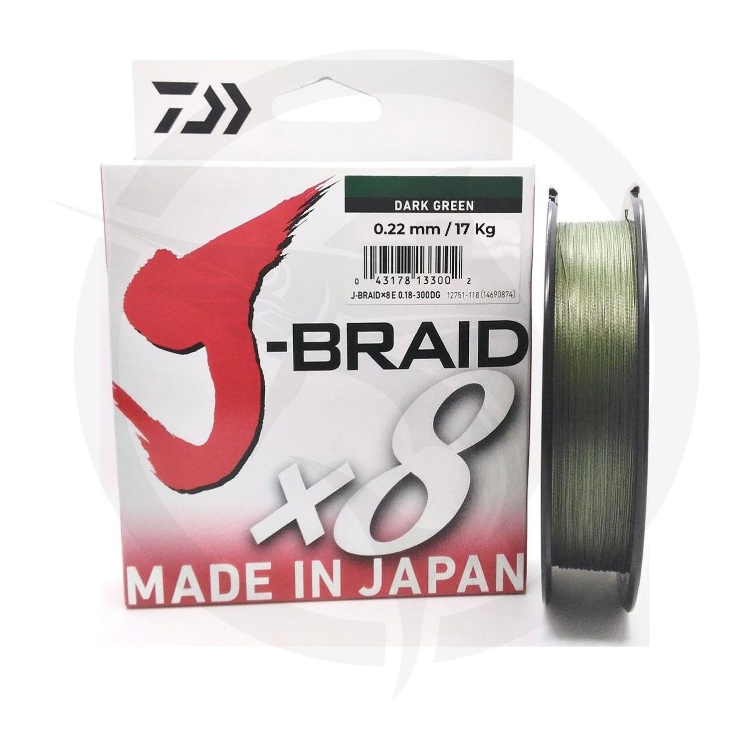 Daiwa J-Braid X8 300 Mt Dark Green İp Misina