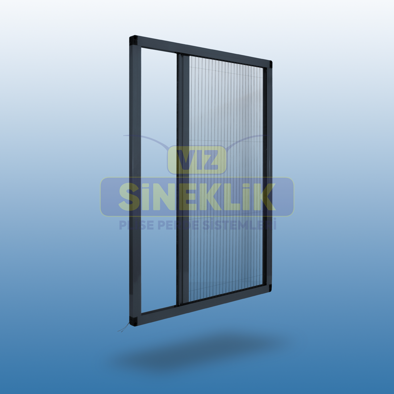 Pencere Plise Sineklik Antrasit - 55-64 - 110-119