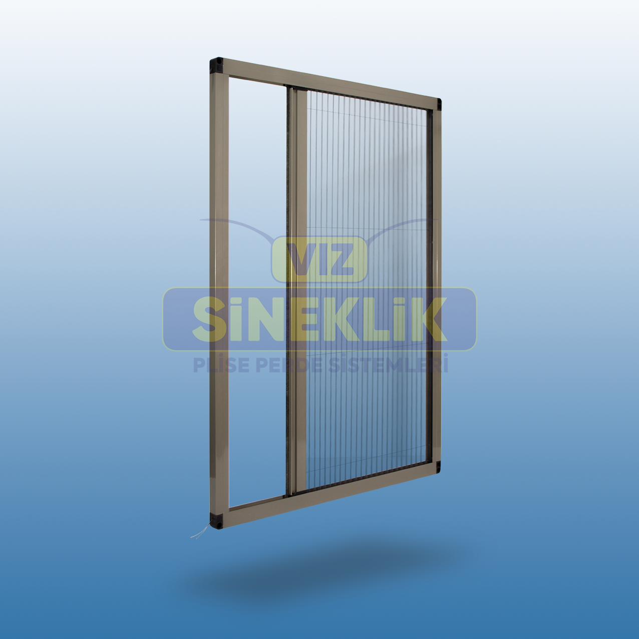 Pencere Plise Sineklik Vizon - 55-64 - 140-149